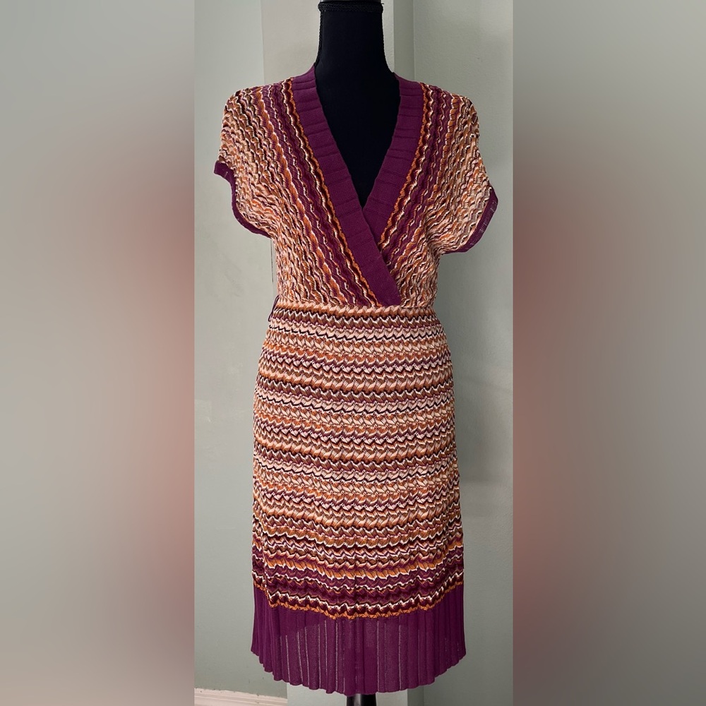 M Missoni knit dress. Excellent preowned condition. Size 44=US 8. Missing belt.